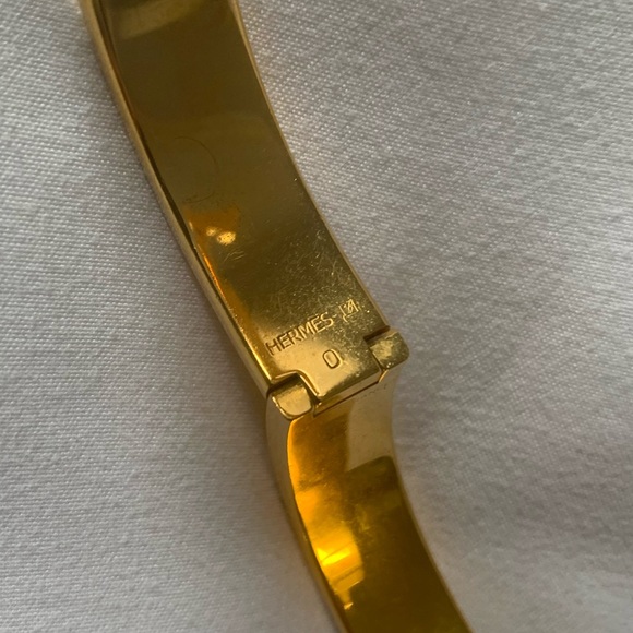 Hermès H Clic Bracelet Gold/Blue Grey - Picture 4 of 4